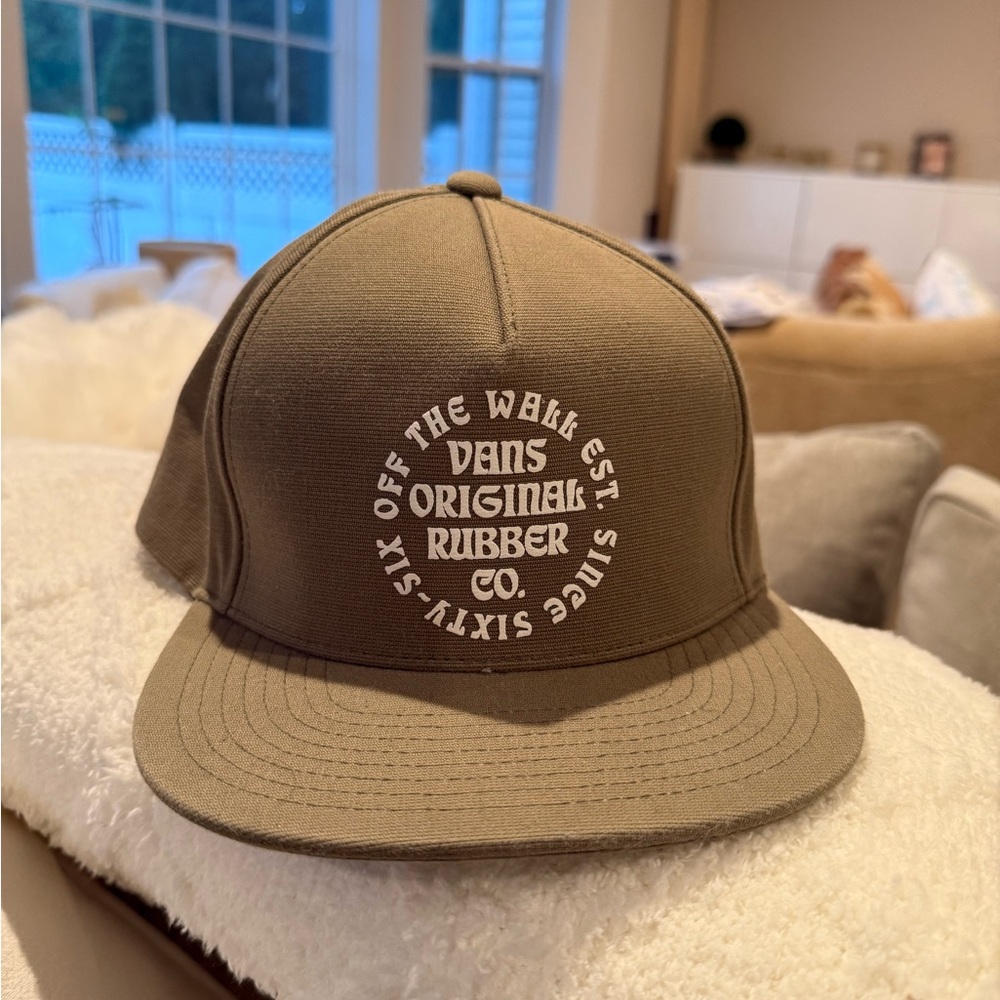 NWOT - Vans Canvas SnapBack Flat Rim Hat - One Size